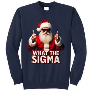 What The Sigma Santa Funny Christmas Meme Xmas Raccoon Tall Sweatshirt