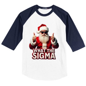 What The Sigma Santa Funny Christmas Meme Xmas Raccoon Baseball Sleeve Shirt