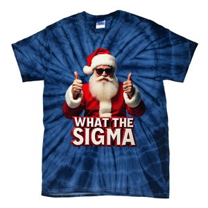 What The Sigma Santa Funny Christmas Meme Xmas Raccoon Tie-Dye T-Shirt