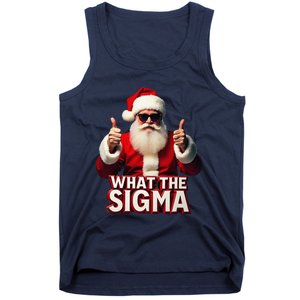 What The Sigma Santa Funny Christmas Meme Xmas Raccoon Tank Top