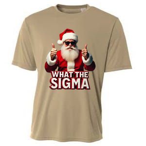 What The Sigma Santa Funny Christmas Meme Xmas Raccoon Cooling Performance Crew T-Shirt