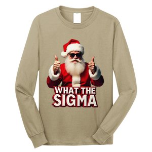 What The Sigma Santa Funny Christmas Meme Xmas Raccoon Long Sleeve Shirt