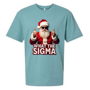 What The Sigma Santa Funny Christmas Meme Xmas Raccoon Sueded Cloud Jersey T-Shirt