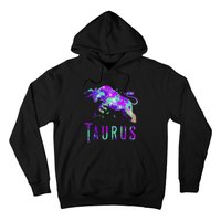 Watercolor Taurus Symbol Zodiac Sign Astrology Horoscope Hoodie