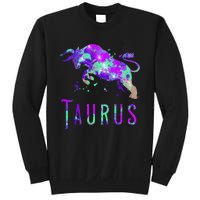 Watercolor Taurus Symbol Zodiac Sign Astrology Horoscope Sweatshirt