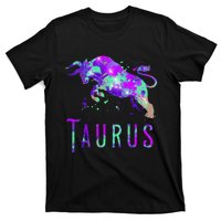 Watercolor Taurus Symbol Zodiac Sign Astrology Horoscope T-Shirt