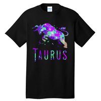 Watercolor Taurus Symbol Zodiac Sign Astrology Horoscope Tall T-Shirt