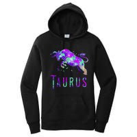 Watercolor Taurus Symbol Zodiac Sign Astrology Horoscope Women's Pullover Hoodie