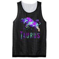 Watercolor Taurus Symbol Zodiac Sign Astrology Horoscope Mesh Reversible Basketball Jersey Tank