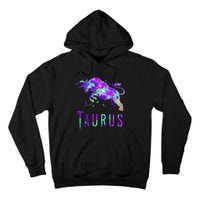 Watercolor Taurus Symbol Zodiac Sign Astrology Horoscope Tall Hoodie