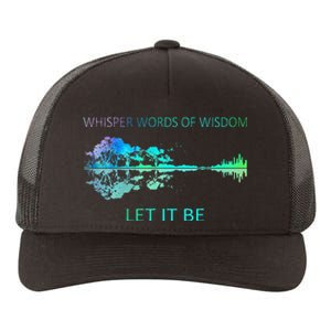 Watercolor Tree Sky There Will Be An Answer Let It Be Guitar Yupoong Adult 5-Panel Trucker Hat