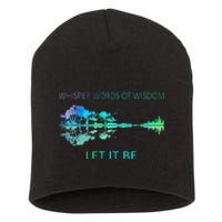 Watercolor Tree Sky There Will Be An Answer Let It Be Guitar Short Acrylic Beanie