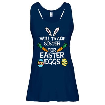 Will Trade Sister Easter Eggs Funny Family Ladies Essential Flowy Tank