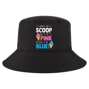 Whats The Scoop Funny Gender Reveal Party Team Blue Cool Comfort Performance Bucket Hat