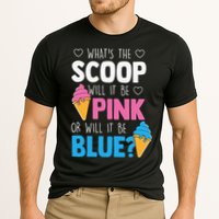Whats The Scoop Funny Gender Reveal Party Team Blue Cooling Performance Crew T-Shirt