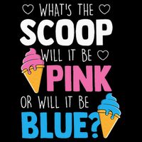 Whats The Scoop Funny Gender Reveal Party Team Blue Cooling Performance Crew T-Shirt