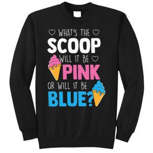 Whats The Scoop Funny Gender Reveal Party Team Blue Sweatshirt