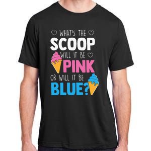 Whats The Scoop Funny Gender Reveal Party Team Blue Adult ChromaSoft Performance T-Shirt