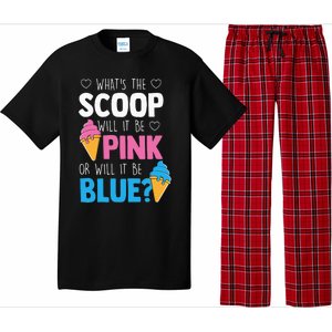 Whats The Scoop Funny Gender Reveal Party Team Blue Pajama Set