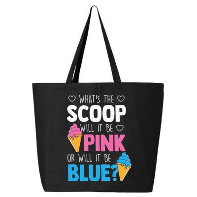 Whats The Scoop Funny Gender Reveal Party Team Blue 25L Jumbo Tote