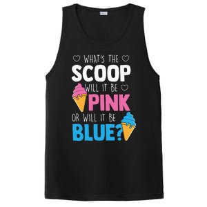 Whats The Scoop Funny Gender Reveal Party Team Blue PosiCharge Competitor Tank