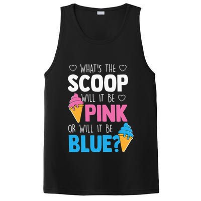 Whats The Scoop Funny Gender Reveal Party Team Blue PosiCharge Competitor Tank