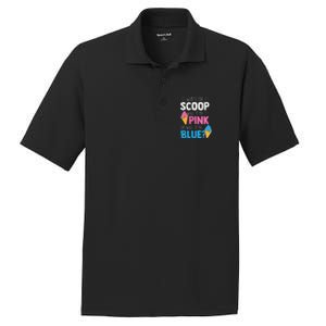 Whats The Scoop Funny Gender Reveal Party Team Blue PosiCharge RacerMesh Polo