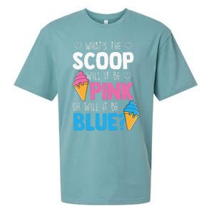 Whats The Scoop Funny Gender Reveal Party Team Blue Sueded Cloud Jersey T-Shirt