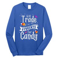 Will Trade Students For Candy Funny Teacher Halloween Long Sleeve Shirt