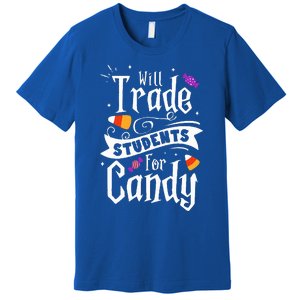 Will Trade Students For Candy Funny Teacher Halloween Premium T-Shirt