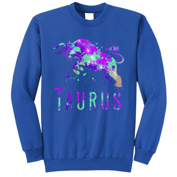 Watercolor Taurus Symbol Zodiac Sign Astrology Horoscope Sweatshirt