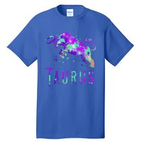 Watercolor Taurus Symbol Zodiac Sign Astrology Horoscope Tall T-Shirt