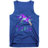 Watercolor Taurus Symbol Zodiac Sign Astrology Horoscope Tank Top