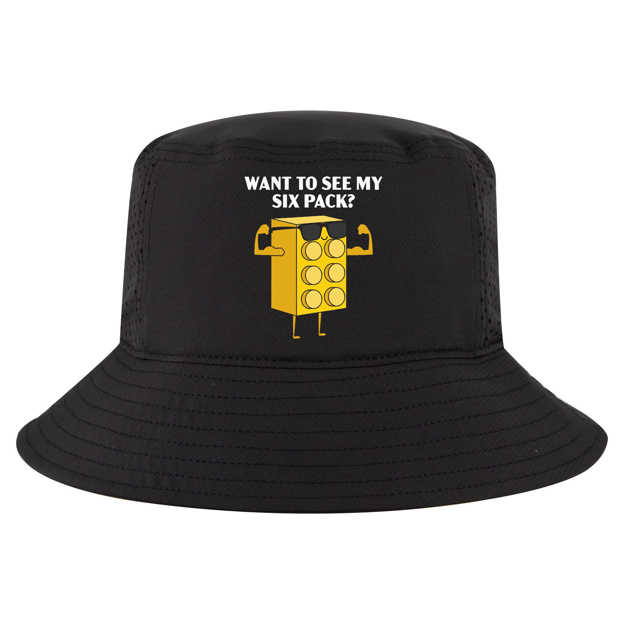 Want To See My Six Pack Bricks Lover Master Builder Cool Comfort Performance Bucket Hat