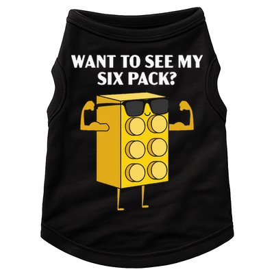Want To See My Six Pack Bricks Lover Master Builder Doggie Tank