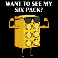 Want To See My Six Pack Bricks Lover Master Builder 16 in Basic Backpack