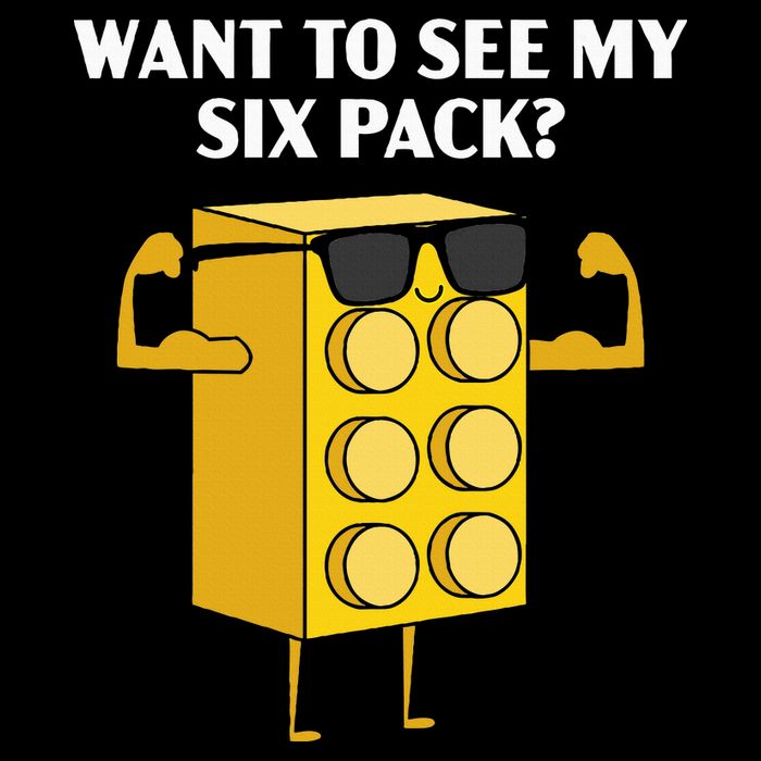 Want To See My Six Pack Bricks Lover Master Builder 16 in Basic Backpack