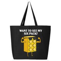 Want To See My Six Pack Bricks Lover Master Builder 25L Jumbo Tote