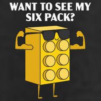 Want To See My Six Pack Bricks Lover Master Builder 25L Jumbo Tote