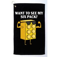 Want To See My Six Pack Bricks Lover Master Builder Golf Towel