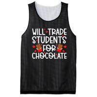 Will Trade Students For Chocolate Teacher Valentines Day Mesh Reversible Basketball Jersey Tank