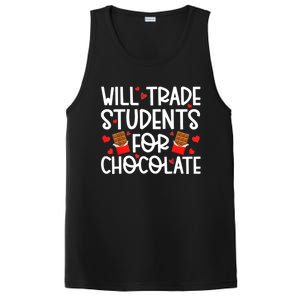 Will Trade Students For Chocolate Teacher Valentines Day PosiCharge Competitor Tank