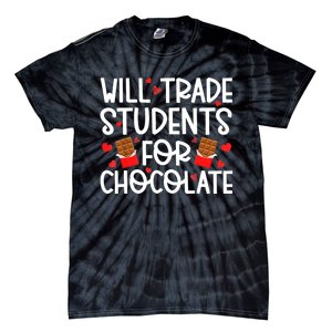 Will Trade Students For Chocolate Teacher Valentines Day Tie-Dye T-Shirt