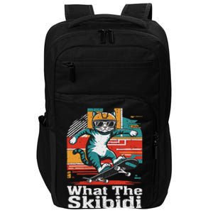 What The S.K.I.B.I.D.I Funny Meme Cat Impact Tech Backpack