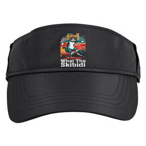 What The S.K.I.B.I.D.I Funny Meme Cat Adult Drive Performance Visor