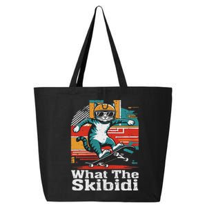 What The S.K.I.B.I.D.I Funny Meme Cat 25L Jumbo Tote