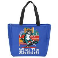 What The S.K.I.B.I.D.I Funny Meme Cat Zip Tote Bag