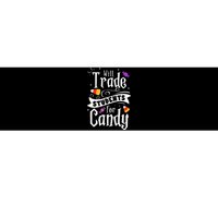 Will Trade Students For Candy Funny Teacher Halloween Bumper Sticker