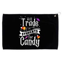 Will Trade Students For Candy Funny Teacher Halloween Grommeted Golf Towel