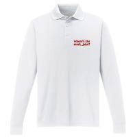 Wheres The Scarf Jake Tee All To Well Performance Long Sleeve Polo